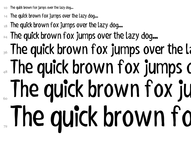 Shaky Hand Some Comic font waterfall